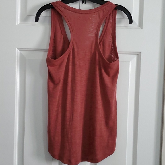 NWOT Women's Ribbon by Plenty Rusted Orange Tank Top Small - Picture 3 of 4